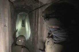 外媒：加沙希法医院地下隧道曝光图片