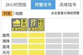 广州多区暴雨预警生效中！雨势强烈时请尽量留在室内图片