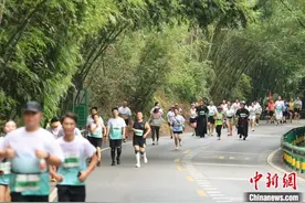 长宁·蜀南竹海半马开跑 万名跑友穿越“竹林隧道”图片