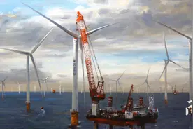 冯少协油画新作《惠来——海上风电》亮相，笔绘绿色未来图片