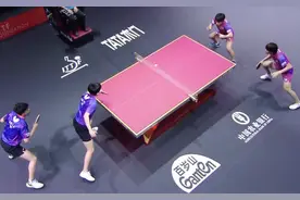 多哈世乒赛|户上隼辅/筱冢大登击败中国台北组合，夺得男双冠军图片