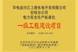 点赞！电力安全生产标准化“一级达标项目”+1图片