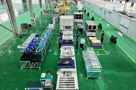 河南潢川科创储能生产线试运行图片