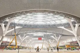 “黄桷参天”造型显现 重庆东站全面进入内装阶段图片