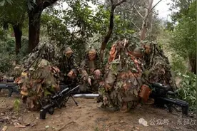 深山密林，狙击手露锋芒图片