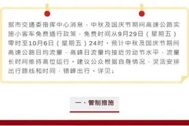 注意！中秋国庆上海道路交通出行指南来啦，这些时段易拥堵！图片