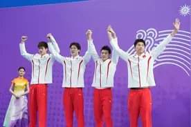 （杭州亚运会）游泳——男子4x200米自由泳接力赛况图片