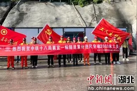 襄宜高速（宜昌段）土建一标隧道突破2000米大关图片