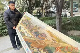 聋哑妻子历时5年绣出来的《清明上河图》 原本只想留个念想 如今不得不……图片