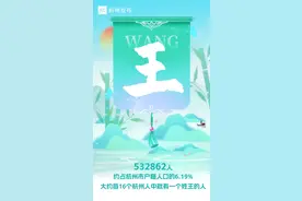 第一大姓竟是TA！杭州十大姓氏排行出炉图片