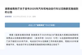 湖南2025年汽车以旧换新细则来了，最高补贴2万元，以现金形式发放图片