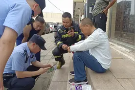 消防演练恰遇老人突发意外，北京怀柔消防紧急救援图片