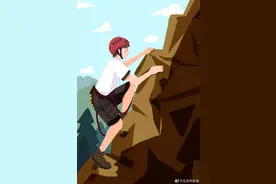 即使爬到最高的山上，一次也只能脚踏实地地迈一步图片