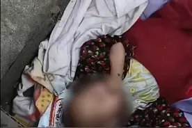 网传女婴吃泔水与流浪狗同住垃圾堆，官方通报：小孩暂由民政局福利院抚养图片