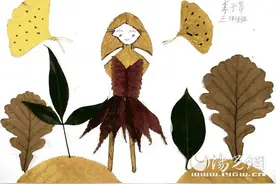 聚力双减 落叶有“画”说——浐灞二十六小创意树叶贴画实践作业图片