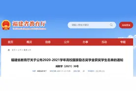 国家励志奖学金！福建高校获奖名单来了图片