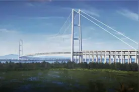 投资超400亿！世界最大双层悬索桥广州开建！图片