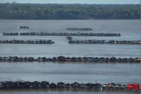 “每小时赚1克黄金”引来数百艘挖沙船混战亚马逊河：这里没有任何规则可言图片