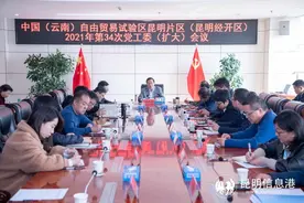中国（云南）自贸区昆明片区（昆明经开区）传达学习省第十一次党代会精神图片