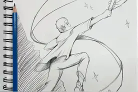 「挑战365天正能量速写画」第006期：为了救人一命而奔跑图片