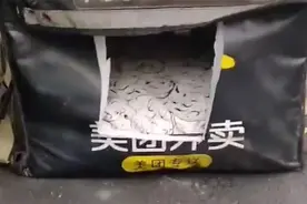 保安大叔用废旧外卖箱给流浪猫做窝：想让它温暖过冬图片