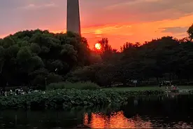 一处融于市民生活的景观：中央广播电视塔图片