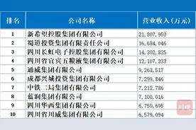 2021川企百强名单发布图片