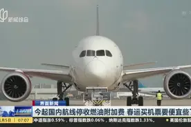 今起国内航线停收燃油附加费  春运买机票要便宜些了视频封面