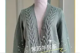 超详细过程，常规款女士百搭开衫（有编织图解）图片