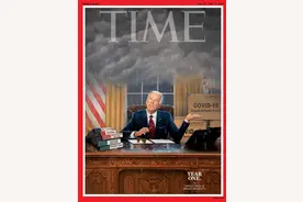 《时代》最新封面：拜登“第一年”，白宫漏雨图片