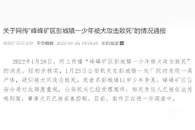 一少年被犬攻击致死？官方发布情况通报图片