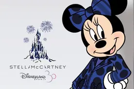 巴黎迪士尼乐园为米妮设计新蓝黑裤装造型 引发Twitter网友关注图片