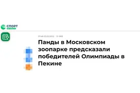 莫斯科市动物园两只大熊猫“预测”冬奥会胜出者，中俄在列图片
