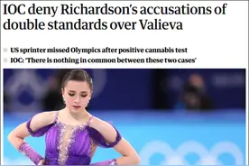 美国短跑名将曾因抽大麻被禁赛无缘东京奥运会，指控国际奥委对待瓦利耶娃“双标”图片