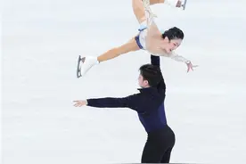 花滑双人滑隋文静/韩聪夺得中国第9金，一曲《忧愁河上的金桥》演绎15年搭档历程图片