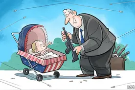 中国日报漫画：丧心病狂图片