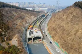 5月底，九里山宕口这段路将实现西半幅通车图片