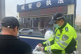 蚌埠：电动自行车无牌上路，处罚图片