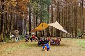 森林小溪、露天电影、烧烤下午茶......都江堰这3处露营地，国庆出游安排！图片