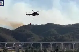 韩国山林大火持续蔓延 风势不减灭火困难图片
