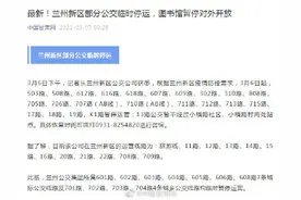 最新！兰州新区部分公交临时停运，图书馆暂停对外开放图片