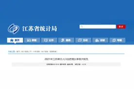2021年江苏常住人口自然增长率首次转负图片