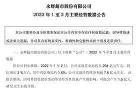 昙花一现还是反转？首发“月报”后，永辉超市获近三年内首次涨停图片