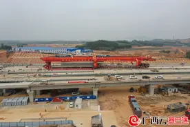 南宁北站多线桥顺利竣工 贵南高铁广西段桥梁工程已完成98%图片