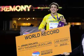 室内田径世锦赛｜杜普兰蒂斯、罗哈斯破世界纪录夺冠图片