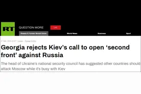 乌克兰高官呼吁“开辟对俄第二战场”试图引战，格鲁吉亚多名议员：不敢相信图片