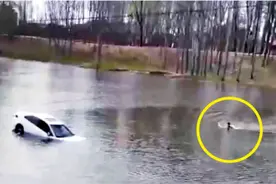 “你自己划拉着上岸吧”，小伙救人体力不支留下“遗言”……图片