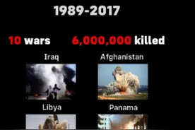 汪文斌一图揭示“美国挑起10场战争vs受0制裁”，网友：美国是“万恶之源”图片