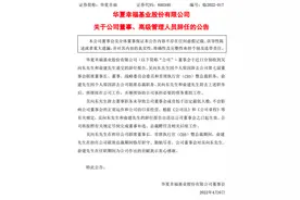 华夏幸福：吴向东辞去联席董事长、CEO暨总裁职务，俞建辞任联席总裁图片