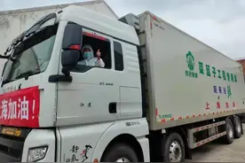 我天天开车送货，这次从南通送10吨西兰花到上海特别高兴图片